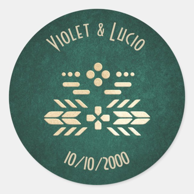 Video Game Geek Green Wedding Classic Round Sticker (Front)