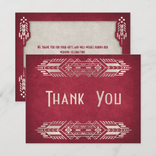 Video Game Geek Red Wedding Thank You Card