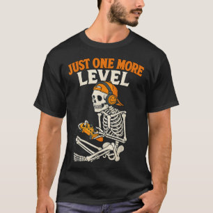 Video Game Halloween Skeleton Gamer Costume Men T-Shirt