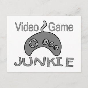 Video Game Junkie Postcard