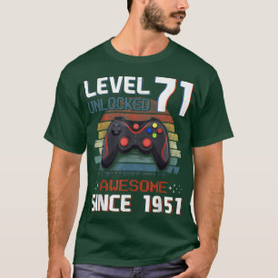 Video Game Level 71 Unlocked Vintage 1951 Men 71st T-Shirt