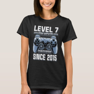 Video Game Level 7 Unlocked Awesome 2015 7th Bday T-Shirt