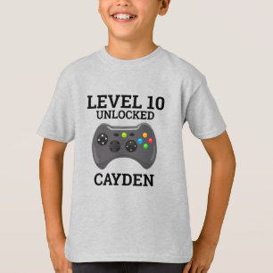 Video Game Level Up Controller Birthday Shirt