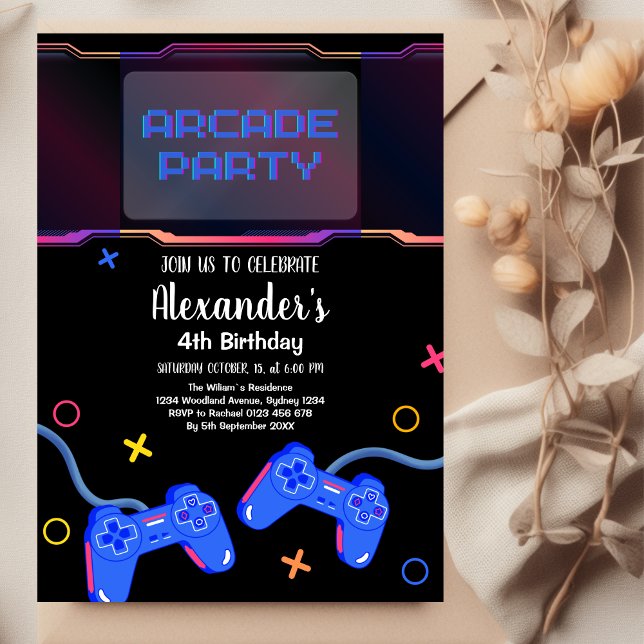 Video Game Level up Gamer Birthday  Invitation (Creator Uploaded)