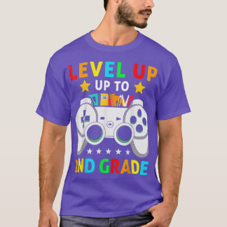 Video Game Level Up To 2nd Grade Team Second Grade T-Shirt