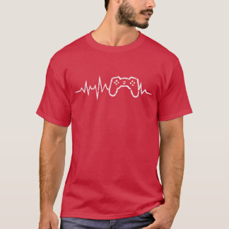 Video Game Lover Gamer Heartbeat gift girl T-Shirt