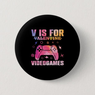Video Game Lover Quote Gamer Pun Graphic Text Desi 6 Cm Round Badge
