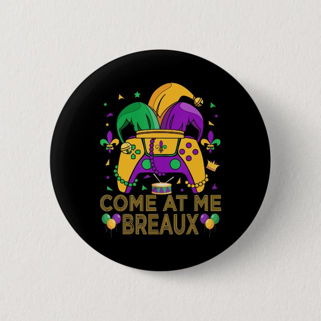 Video Game Mardi Gras Carnival Costume Gaming Cont 6 Cm Round Badge (Front)