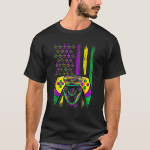 Video Game Mardi Gras Shirt Boy Men Gamer American