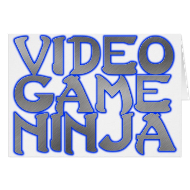 VIDEO GAME NINJA (blue) (Front Horizontal)