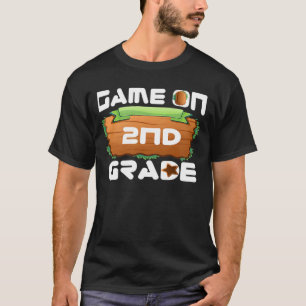 video Game On 2nd Grade Kids Team Second Back To S T-Shirt