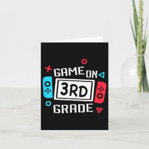 Video Game On 3rd Grade Cool Kids Team Third Byck Card