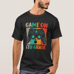 Video Game On 6th Grade Cool Kids Team Fourth Back T-Shirt