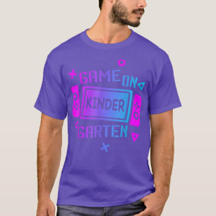 Video Game On Kindergarten Team Kindergarten Back  T-Shirt