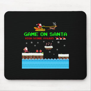 Video Game On Santa Ugly Christmas Gamer Santa Cla Mouse Mat