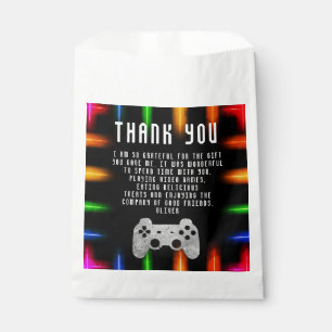 Video Game Party Controller Neon Gaming Birthday Favour Bags