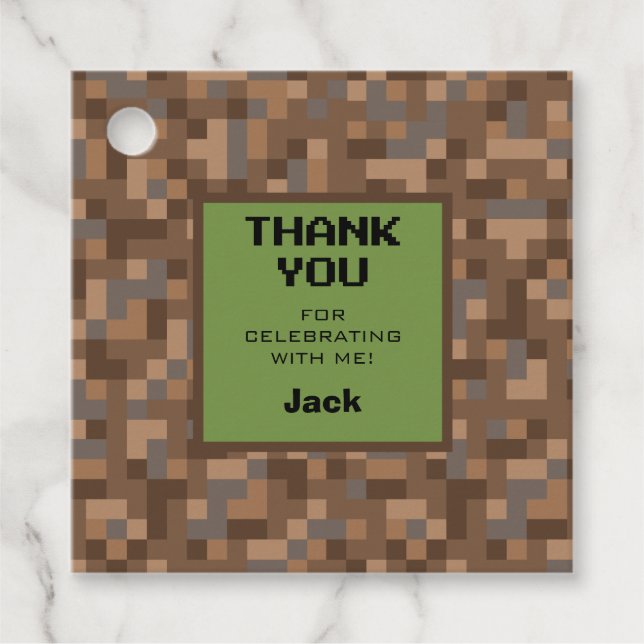 Video Game Party Favor Tags (Front)