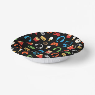 Video Game Party Level Up Kids Birthday Gamer Paper Plate