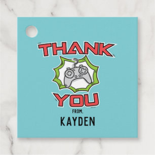 Video Game Party Thank You Tag