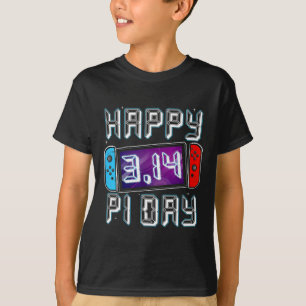 Video Game Pi Day Gamer Math Teacher Kids Boys Men T-Shirt