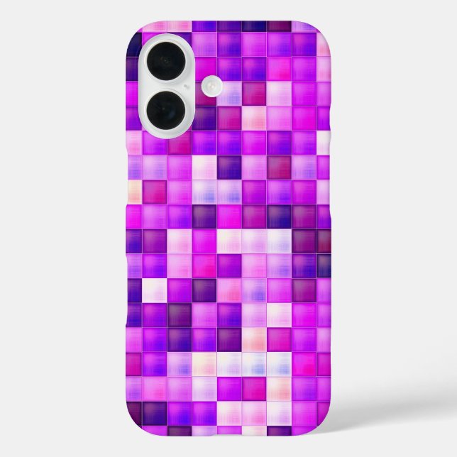 Video Game Pixels Pink Square Pattern Case-Mate iPhone Case (Back)