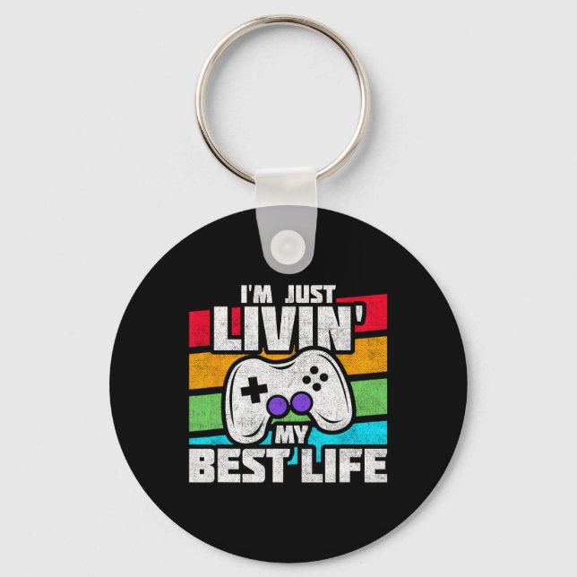 Video Game Player - Pc Console Online Gaming - Fun Key Ring (Front)