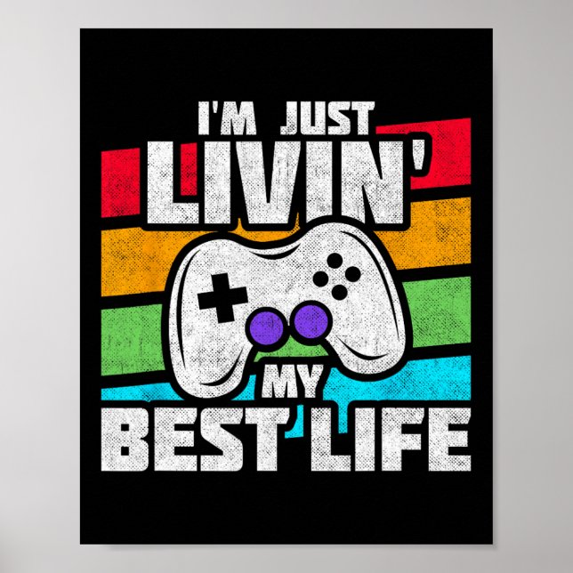 Video Game Player - Pc Console Online Gaming - Fun Poster (Front)