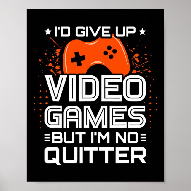 Video Game Player - Pc Console Online Gaming - Fun Poster (Front)