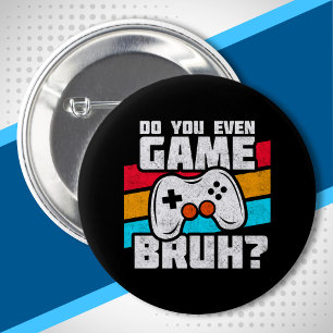 Video Game Player - Video Gaming - Funny Gamer 6 Cm Round Badge