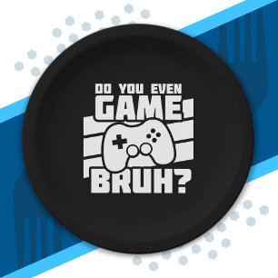 Video Game Player - Video Gaming - Funny Gamer Paper Plate