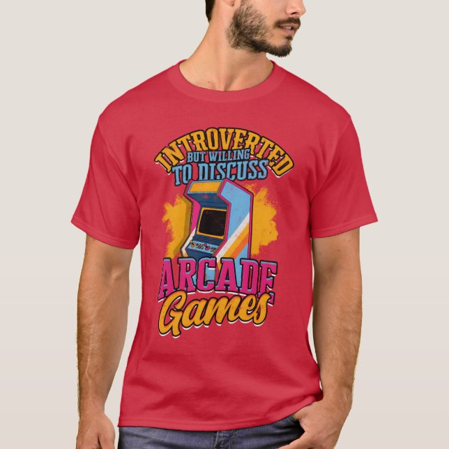 Video Game Retro Arcade Gamer Games Pinball friend T-Shirt (Front)