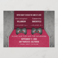 Video Game Save the Date Invite, Pink