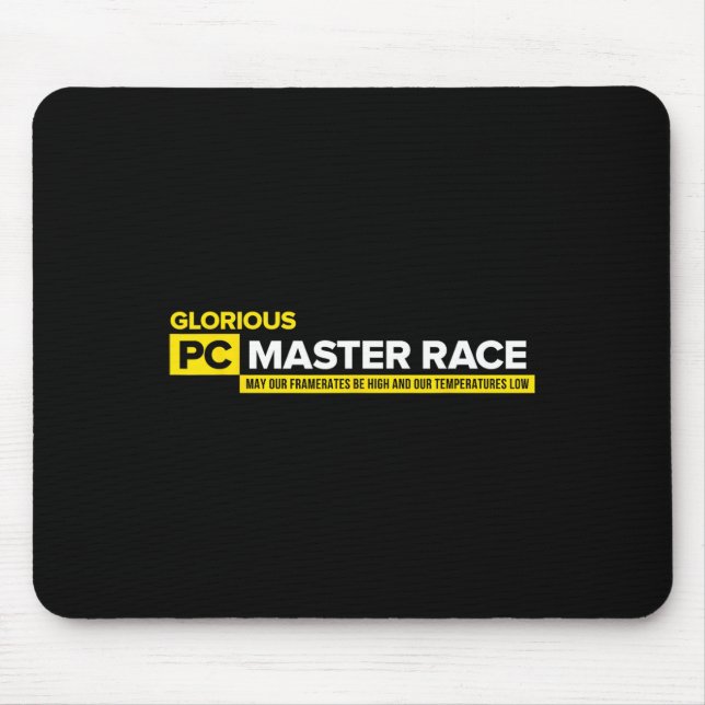 Video Game Saying - Glorious Pc Master Race Shirt1 Mouse Mat (Front)