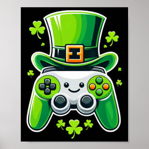 Video Game St Patrick's Day Kids 1  Poster