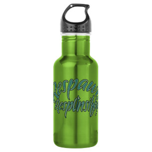 Video game, text illustration Respawn Responsibly 532 Ml Water Bottle