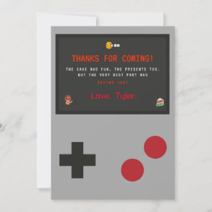 Video Game Thank You Card