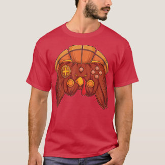Video Game Thanksgiving Turkey Controller Gamer Bo T-Shirt