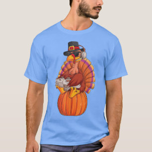 Video Game Thanksgiving Turkey Gamer Boys Kids Tee