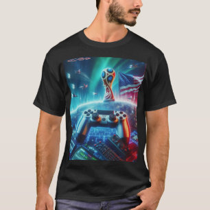 Video game USA in outer space T-Shirt