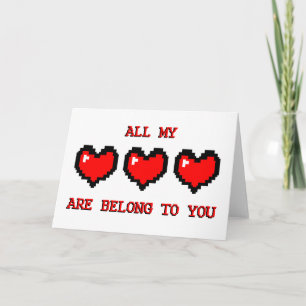 Video Game Valentine Holiday Card