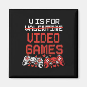 Video Game Valentines Day Shirt For Boys Kids Teen Magnet