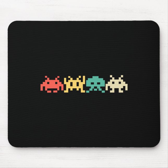Video Game Vintage Retro Arcade 2  Mouse Mat (Front)