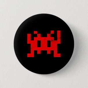 Video Game Vintage Retro Arcade 6 Cm Round Badge