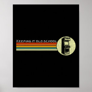 Video Game Vintage Retro Arcade Old School  Poster