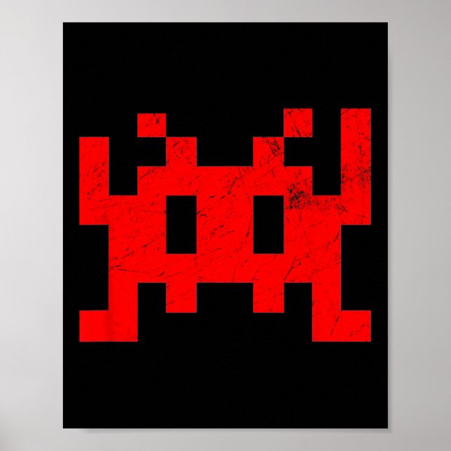 Video Game Vintage Retro Arcade  Poster (Front)