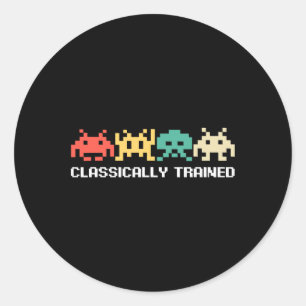 Video Game Vintage Retro Gaming Arcade 80s 2  Classic Round Sticker