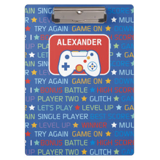 Video Game Words Clipboard