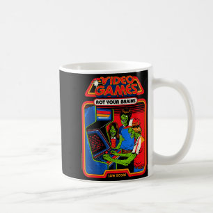 Video Game Zombies Sarcastic Retro Vintage Funny A Coffee Mug
