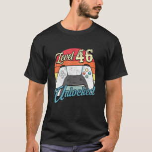 Video Gamer 46th Birthday Decoration Level 46 Unlo T-Shirt