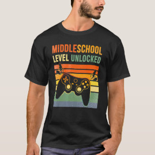 Video Gamer Back To School Boys Middle School Leve T-Shirt